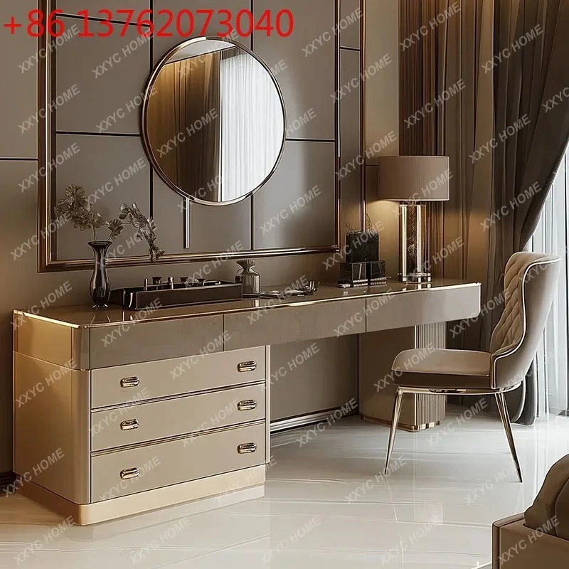 A Full Set Wooden Vanity Table - Beauty Makeup Vanity Set recension och pris