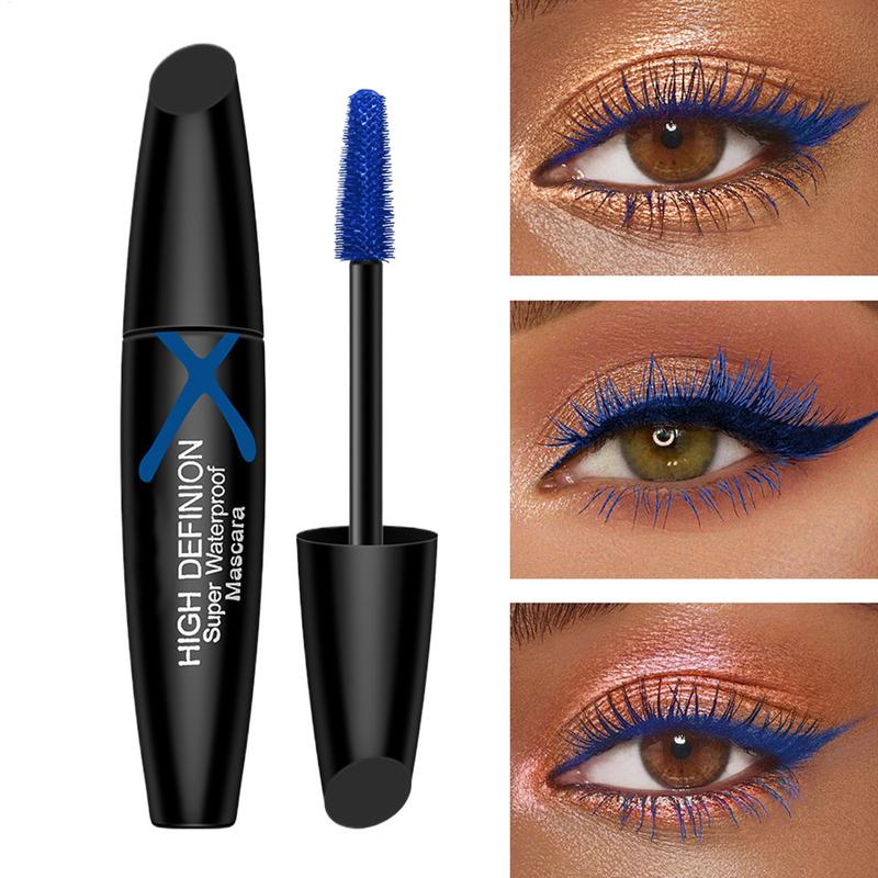 Blue Mascara for Eyelashes Vol - Waterproof Mascara Wand recension och pris
