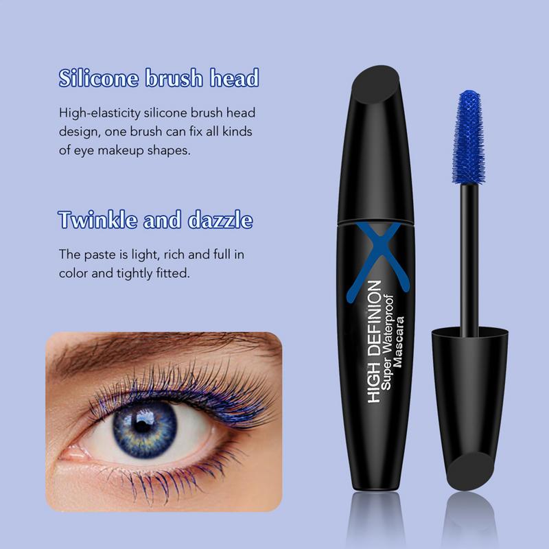 Blue Mascara for Eyelashes Vol - Waterproof Mascara Wand recension och pris