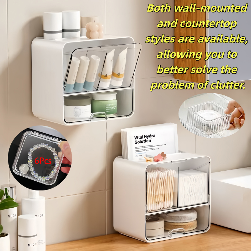 8-Piece Set, One Wall-Mounted  - Beauty Makeup Vanity Set recension och pris