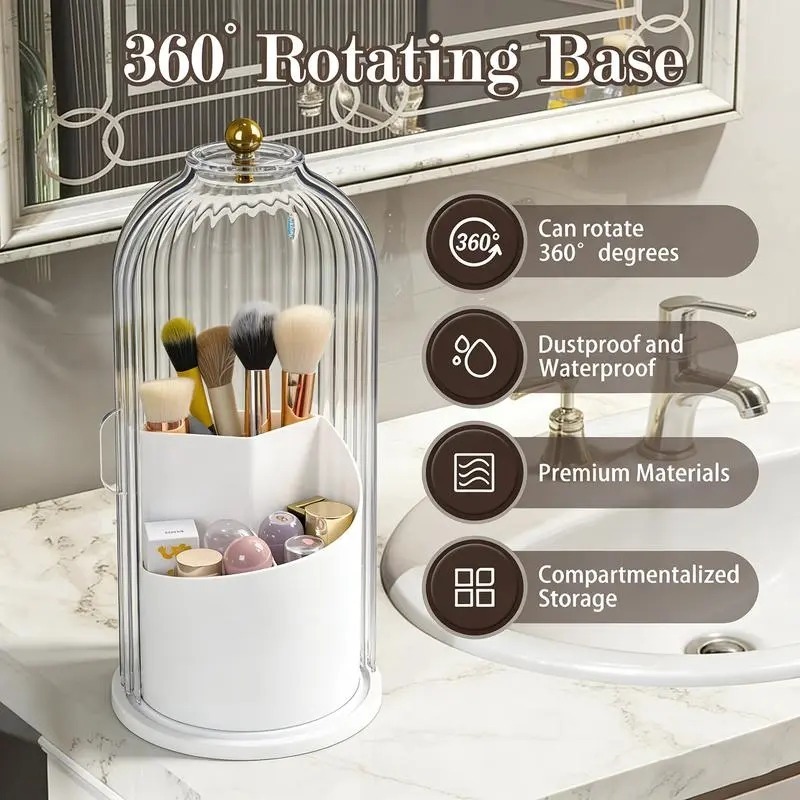 5-Piece Set, 360-Degree Rotati - Beauty Makeup Vanity Set recension och pris